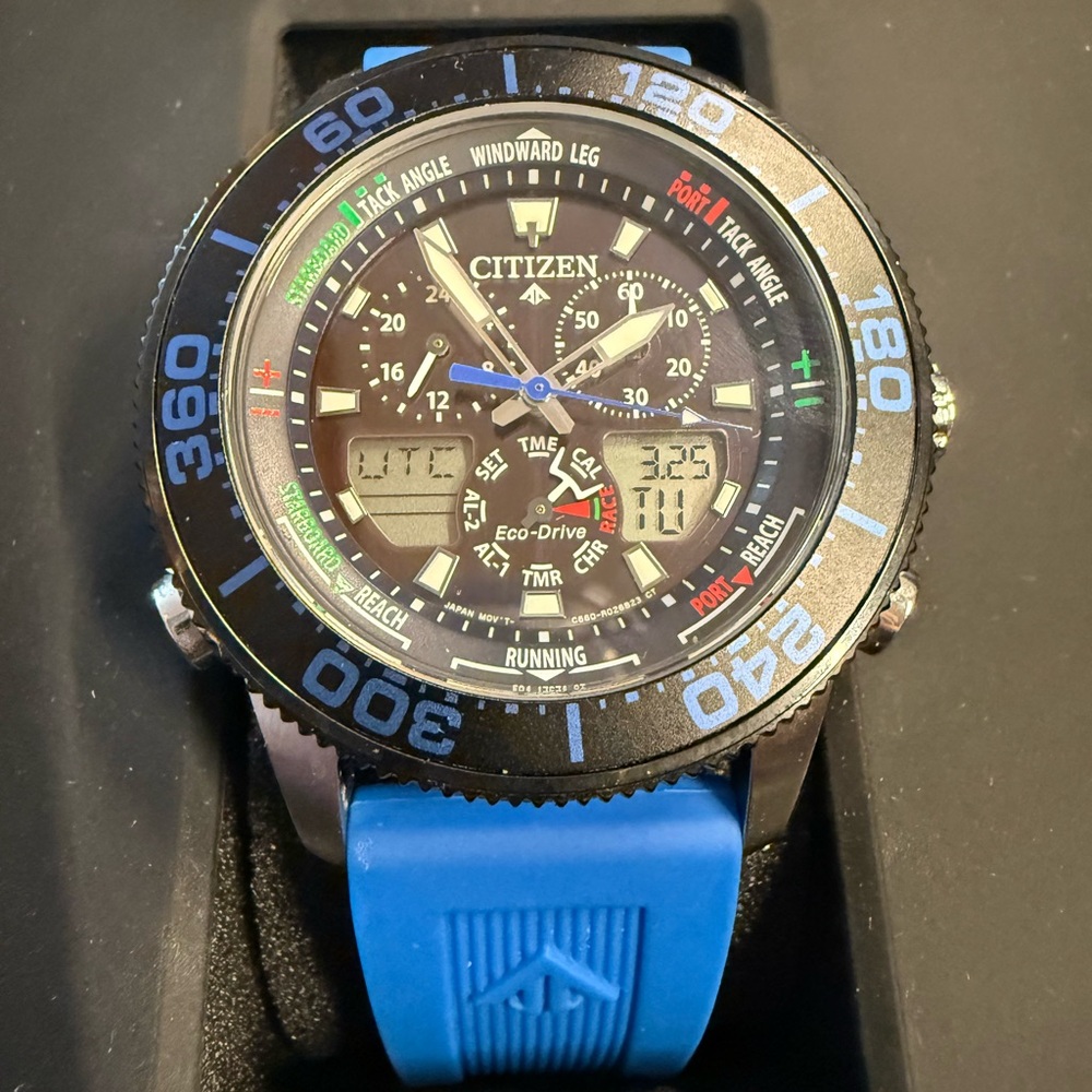 Citizen Eco-Drive Watch with Blue Strap